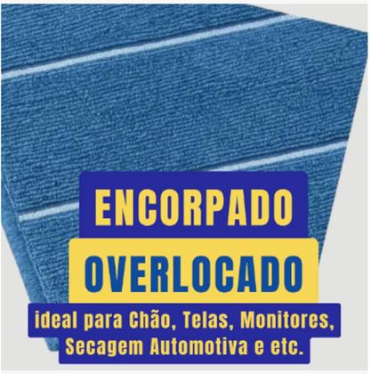 Imagem de Kit C/ 2 Panos Mega Panão Em Microfibra Multiuso Azul - Tipo Toalha - Vidros - Secagem Automotiva