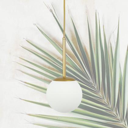 Imagem de Kit c/ 2 Pendentes Jabuticaba /1 Globo de Vidro - Dourado