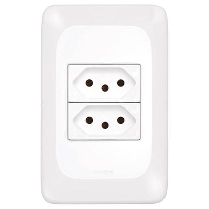 Imagem de Kit C/2 - Pial Conjunto  Pop 4X2 2 Tomada 10A Lgx303