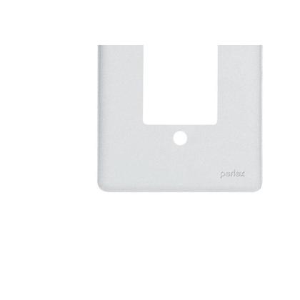 Imagem de Kit C/2 - Placa Perlex Branca 4X2 (3 Saida Ou 1 Saida+Tomada  ..