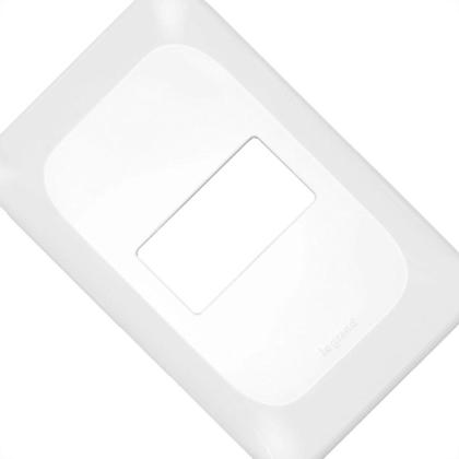 Imagem de Kit C/2 - Placa Pial Pop Branca 4X2 - 1 Modulo Lgp21