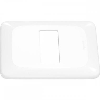 Imagem de Kit C/2 - Placa Pial Pop Branca 4X2(1Modulo Horizontal) L...