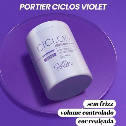 Imagem de Kit C/2 Portier Ciclos B-tox Violet Matizadora 1kg Original!