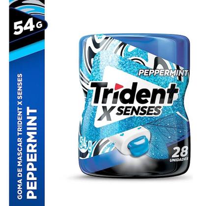 Kit c/ 2 Pote Chiclete Trident Hortela Peppermint X Senses - Mondelez Imagem de Kit c/ 2 Pote Chiclete Trident Hortela Peppermint X Senses