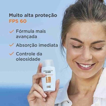 Imagem de Kit c/ 2 Protetor Solar Facial Isdin Fusion Water Fps 60
