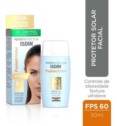 Imagem de Kit c/ 2 Protetor Solar Facial Isdin Fusion Water Fps 60