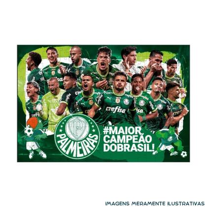 Imagem de Kit c/ 2 QuebraCabeças Puzzle Coleção Futebol Palmeiras 200 Peças Mimo Toys