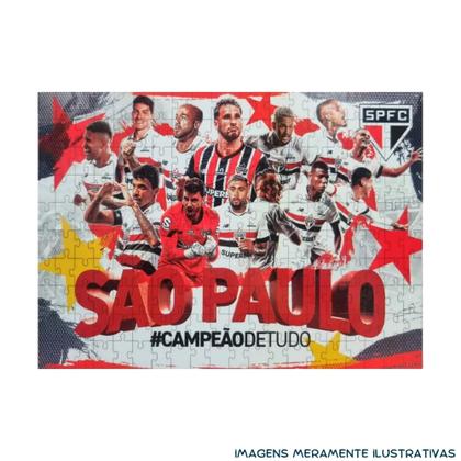 Imagem de Kit c/ 2 QuebraCabeças Puzzle Coleção Futebol São Paulo 200 Peças Mimo Toys