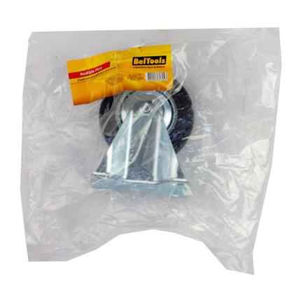 Imagem de KIT C/2 Rodízio Fixo de Borracha 3 Polegadas  75mm Beltools