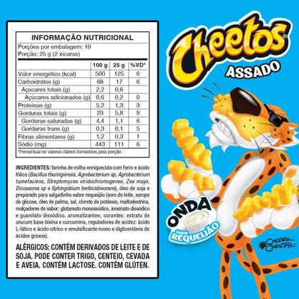 Imagem de Kit c/ 2 Salgadinho De Milho Onda Requeijao Cheetos Pacote