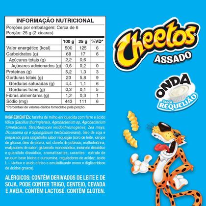 Imagem de Kit c/ 2 Salgadinho Onda Requeijao Elma Chips Cheetos 160G