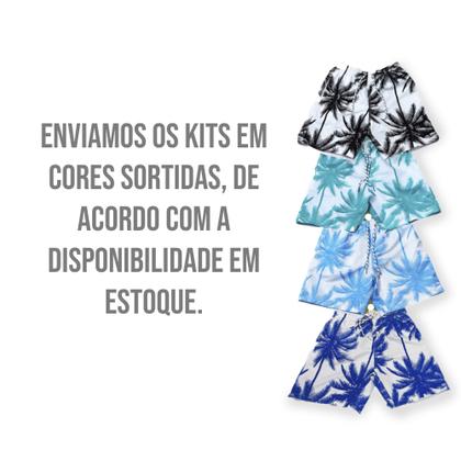 Imagem de KIT c/2 Shorts Bermuda Tactel Praia Muricinho Masculina COQUEIRO 2 704