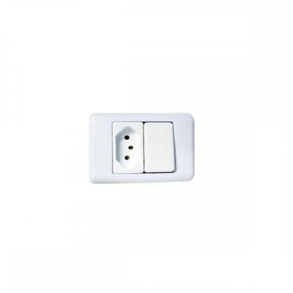 Imagem de Kit C/2 - Sistema Perlex Branca (1 Paralelo+Tomada 10A) 3...