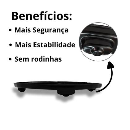Imagem de Kit c/2 Suportes de Botijão Gás Sem Roda Preto