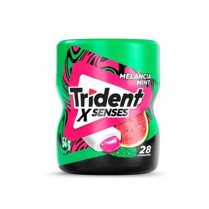 Kit c/2 Trident X Senses 6X54G Melancia Mint - Mentos Imagem de Kit c/2 Trident X Senses 6X54G Melancia Mint
