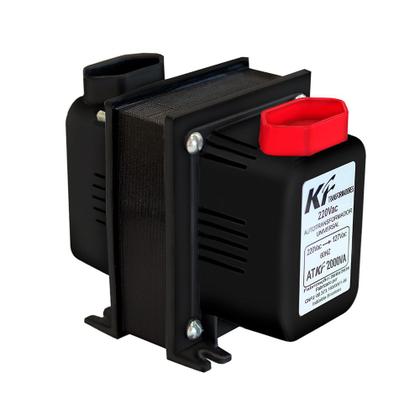 Imagem de Kit c/ 2 unidades Auto Transformador 2000va Conversor Bivolt  110 P/ 220v E 220 P/ 110 Marca KF Pro para aparelhos 1100W