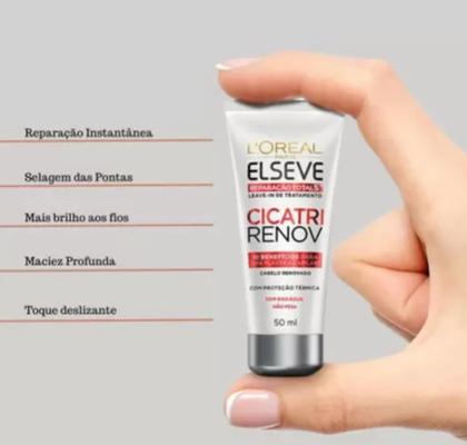 Imagem de Kit c/2 unidades de Leave-in de Tratamento L'Oréal Paris Elseve Cicatri Renov, 50ml