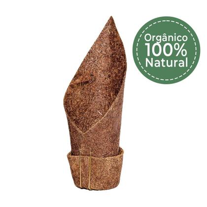 Imagem de Kit C/ 2 Vasos Orgânico De Fibra De Coco C/ Suporte Em Ferro