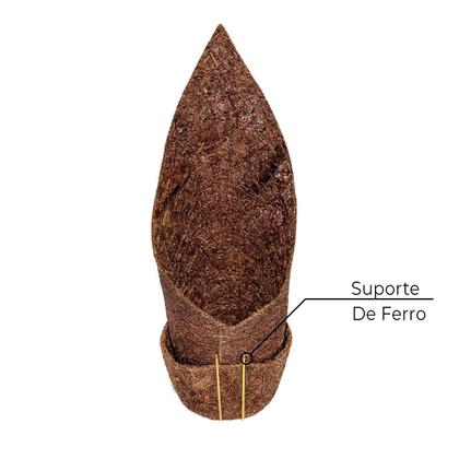 Imagem de Kit C/ 2 Vasos Orgânico De Fibra De Coco C/ Suporte Em Ferro