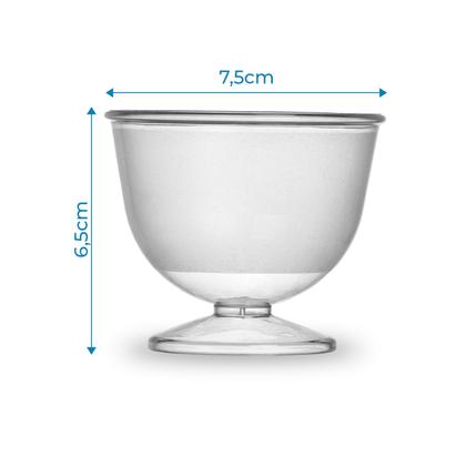 Imagem de Kit C/20 Mini Tacinha Sobremesa Servir Festa 150ml