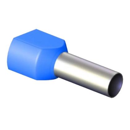Imagem de Kit C/20 TERMINAL ISOLADO TUBOLAR DUPLO AZ 2,5 MM² SFOR