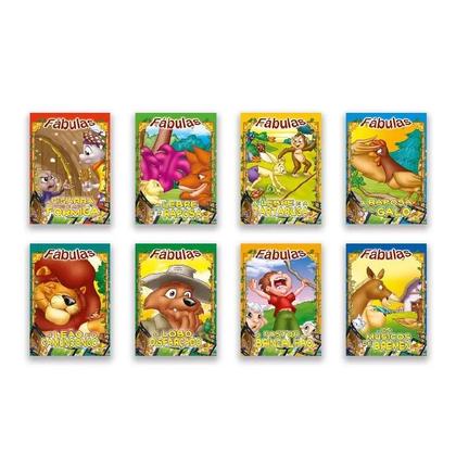 Imagem de Kit c/ 24 livros fazendinha, fábulas e classicos divertidos