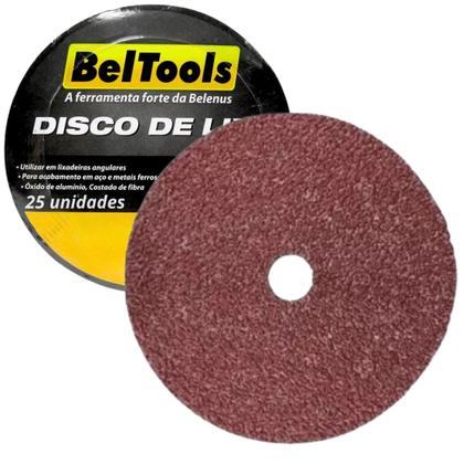 Imagem de Kit C/ 25 Disco Lixa Ferro 7x7/8 G50 Beltools