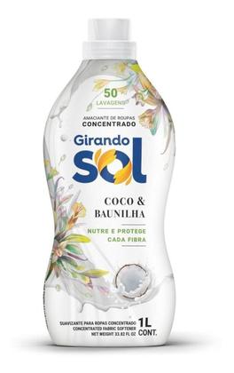 Imagem de Kit c/ 3 Amaciante Coco & Baunilha Girando Sol 1L