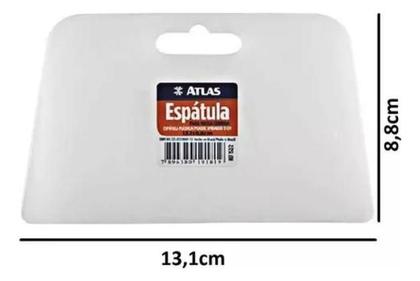 Imagem de Kit c/ 3 Aplicador Massa Celuloide Espatula Plastica 13,1cm