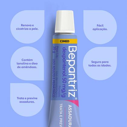 Imagem de Kit C/ 3 Bepantriz Pomada 30g - Tubo Para Cuidado Corporal