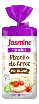 Imagem de Kit c/ 3 Biscoito de Arroz Multigraos Jasmine 90g