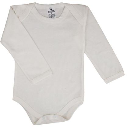 Imagem de Kit C/3 Body Bebê Malha Lisa Longo 100% Algodão