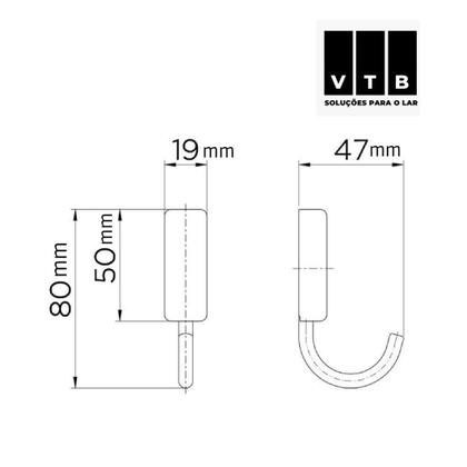 Imagem de Kit C/3 Cabides Idea Docol Idea Cromada Banheiro/ Lavatório