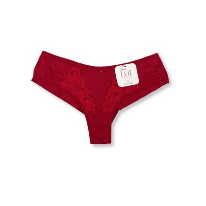 Imagem de Kit c/ 3 Calcinha Fio Duplo de Microfibra Detalhe em Renda Lut