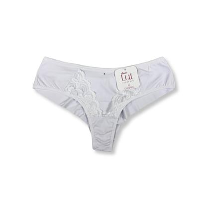 Imagem de Kit c/ 3 Calcinha Fio Duplo de Microfibra Detalhe em Renda Lut