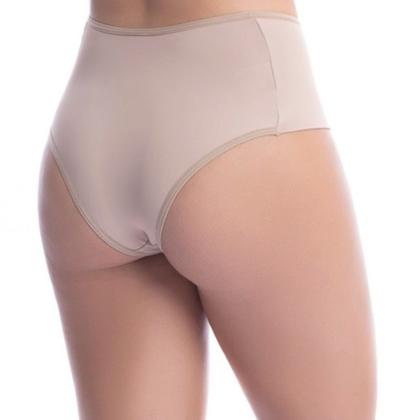 Imagem de Kit c/3 Calcinha Pós Parto Cós Alto Algodão Lateral Dupla