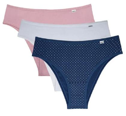 Imagem de Kit c/ 3 Calcinhas Biquini Microfibra Del Rio ref. 51509