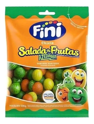 Imagem de Kit c/ 3 Chiclete Fini Salada De Frutas Com Recheio Citrico