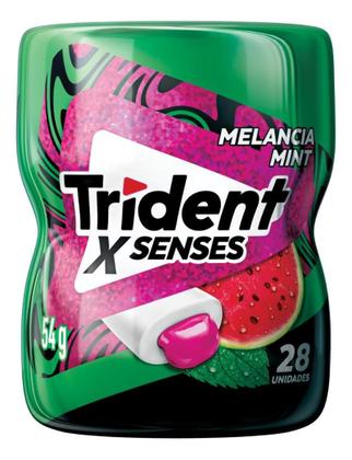 Kit c/ 3 Chiclete Trident X Senses Sabor Melancia Mint 54g Imagem de Kit c/ 3 Chiclete Trident X Senses Sabor Melancia Mint 54g