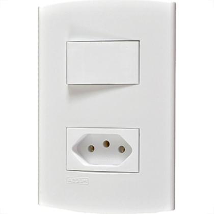 Imagem de Kit C/3 - Conjunto Peesa Alfa 1543B 1 Interruptor Par.Tomada  ..