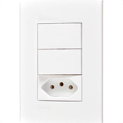 Imagem de Kit C/3 - Conjunto Peesa Alfa 1548B 2 interruptores Par.T...