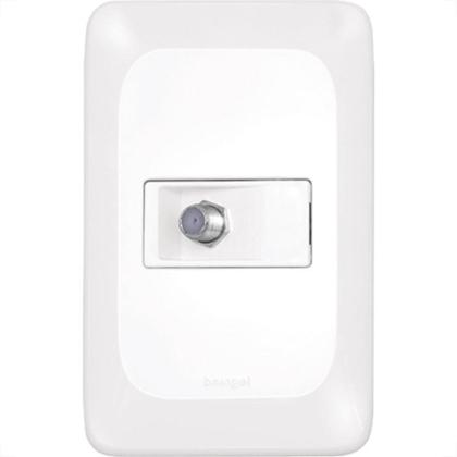 Imagem de Kit C/3 - Conjunto Pial Pop Conector P/Ant.Tv Lgx060 Branco