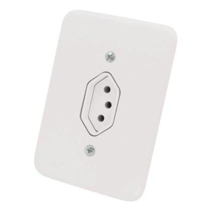 Imagem de Kit C/3 - Conjunto Radial Pollar 1901113 1Tomada 10A