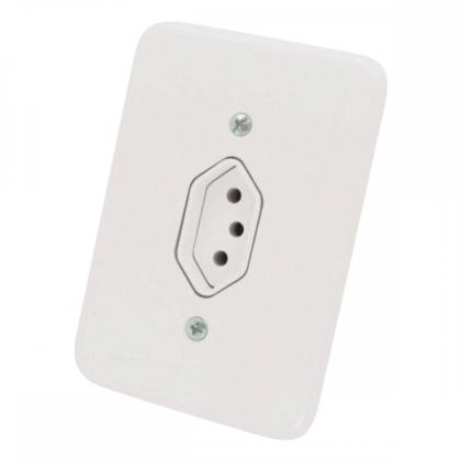 Imagem de Kit C/3 - Conjunto Radial Pollar 1901113 1Tomada 10A