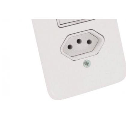 Imagem de Kit C/3 - Conjunto Radial Pollar 1901118 1 Interruptor Si...