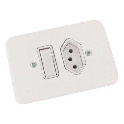 Imagem de Kit C/3 - Conjunto Radial Pollar 1901118 1 Interruptor Si...