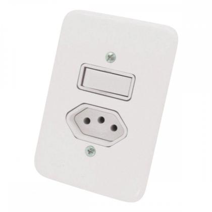 Imagem de Kit C/3 - Conjunto Radial Pollar 1901118 1 Interruptor Si...