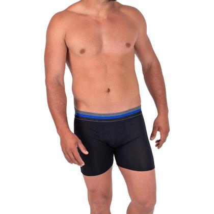 Imagem de Kit C/3 Cueca Boxer Alongada tecido DRY FIT FURADINHO para TRANPIRAR MELHOR Cueca BOX Long Leg