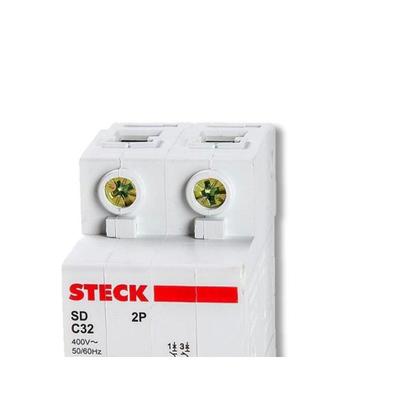 Imagem de Kit C/3 - Disjuntor Steck Din Bipolar 40A Sd62 C  Sdd62C40