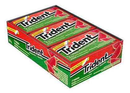 Imagem de Kit C/3 Displays Trident Melancia 21 Unidades
